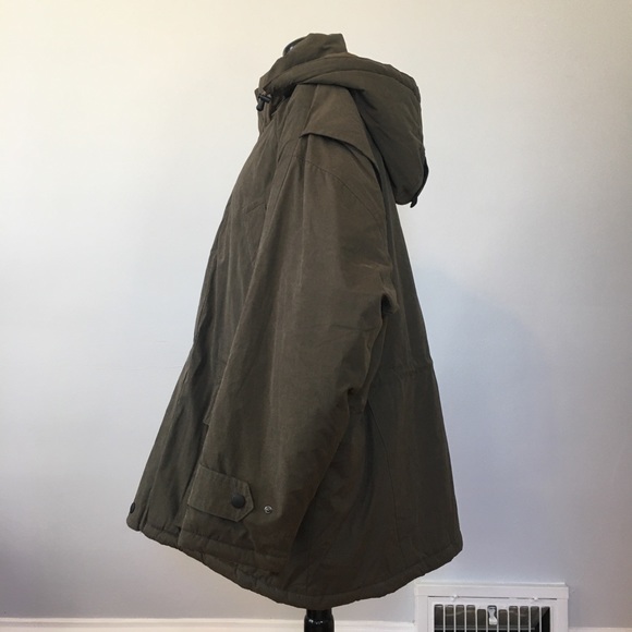 RFT RAINFOREST All Weather Coated Cotton Insulated Hooded Puffer Coat, 2X - Picture 3 of 13